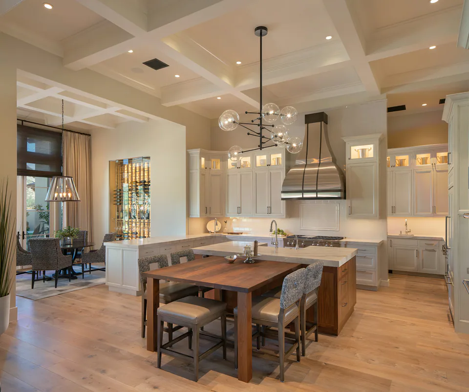 Kitchen at Desert Classic, Scottsdale, Arizona, interior design by Paul Lauren Designs