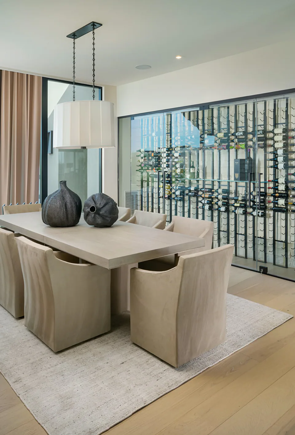 Dining room at Solitude, Scottsdale, Arizona, interior design by Paul Lauren Designs